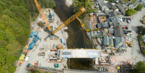 Plataformas de trabajo para grúas reforzadas con geosintéticos