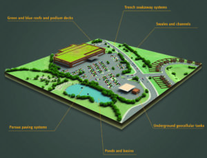 SuDS in the built environment