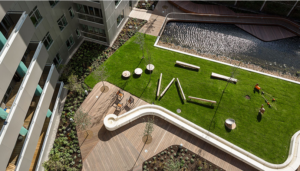 ABG green roofs and blue roofs are a SuDS system